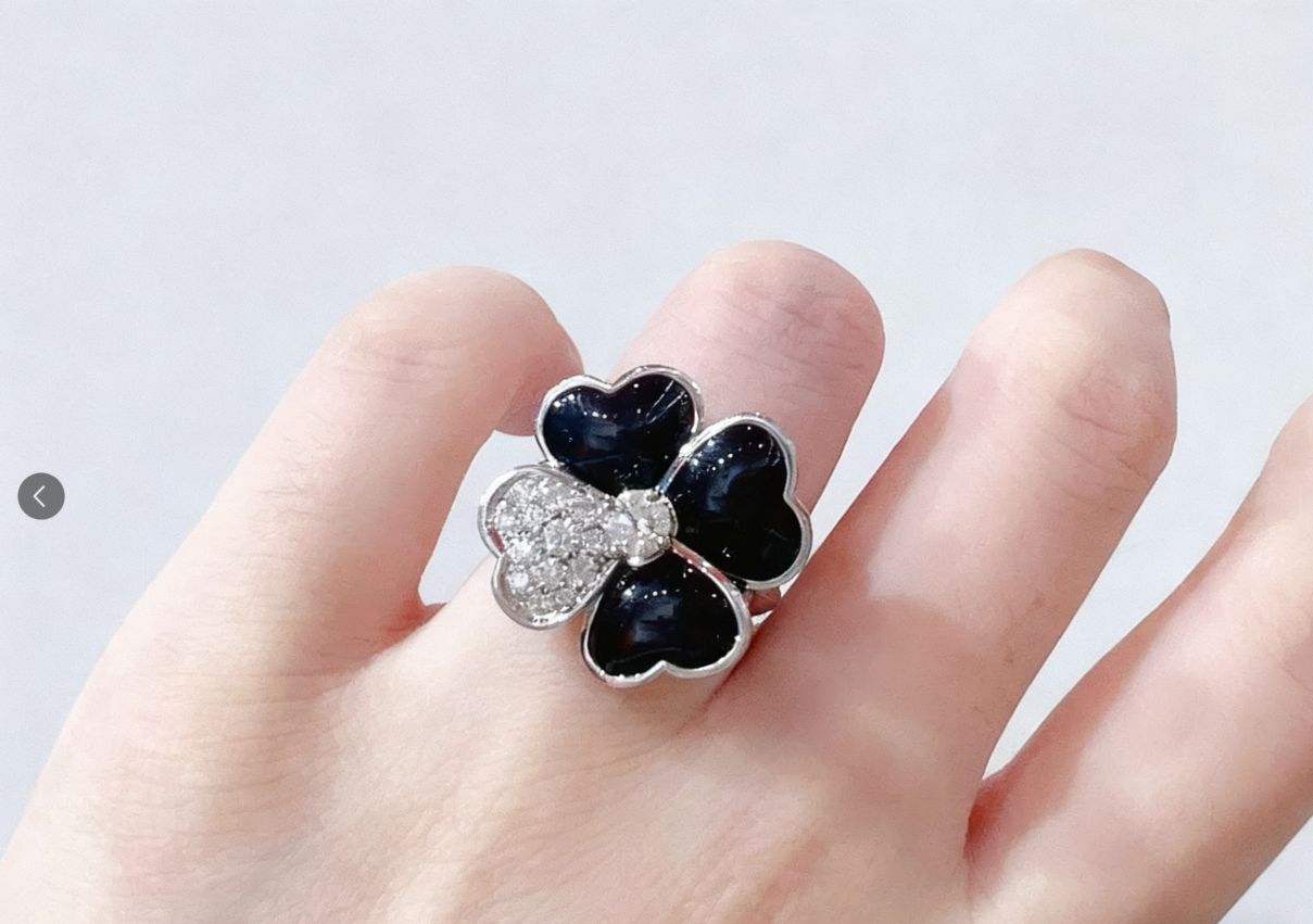 [Eternal Jewellery] Heart-Shaped Four-Leaf Clover Ring