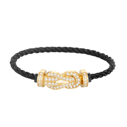 [Eternal Jewelry]CHANCE LARGE 8 FIGURE BUCKLE FULLDIAMOND BRACELET GOLD