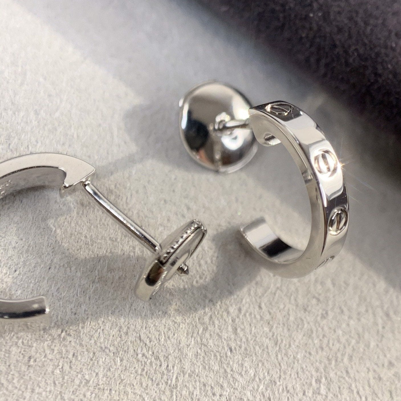 [Eternal Jewelry]LOVE EARRINGS 2.65MM SILVER