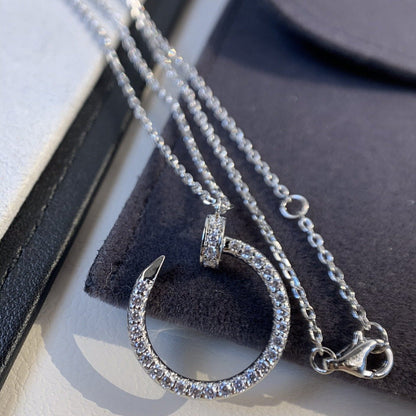 [Eternal Jewelry]JUSTE NECKLACE SILVER DIAMONDS