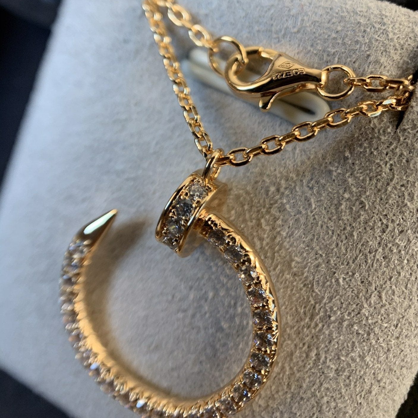 [Eternal Jewelry]JUSTE NECKLACE PINK GOLD DIAMONDS