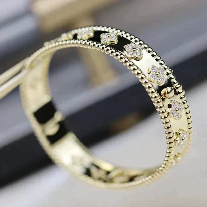 [Eternal Jewelry]CLOVER BRACELET 8MM DIAMONDS