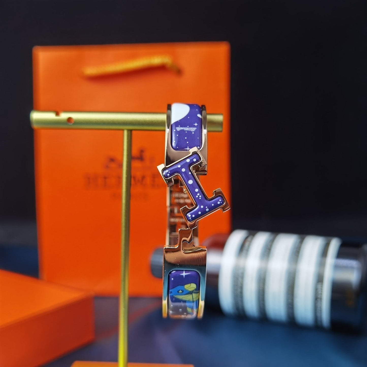 [Eternal Jewelry]H STAR AND MOON BRACELET 12MM