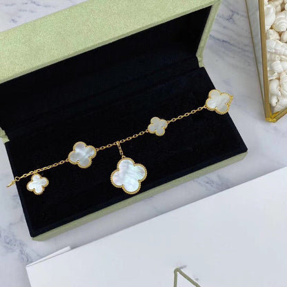 [Eternal Jewelry]MAGIC CLOVER MOP GOLD BRACELET 5 MOTIFS