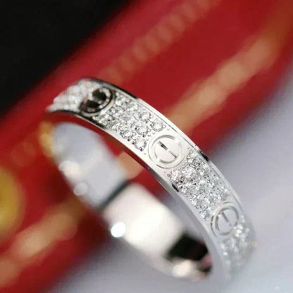 [Eternal Jewelry]LOVE RING 3.6MM DIAMOND PAVED