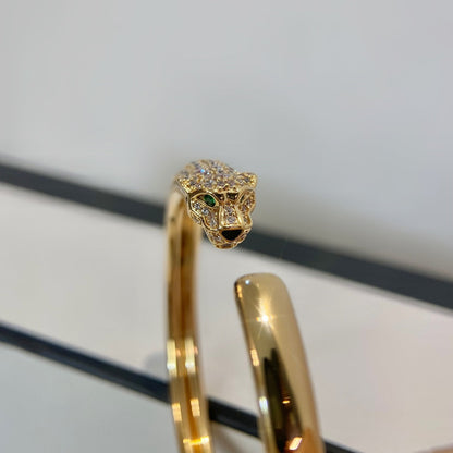 [Eternal Jewelry]PANTHERE GOLD DIAMOND OPEN BRACELET