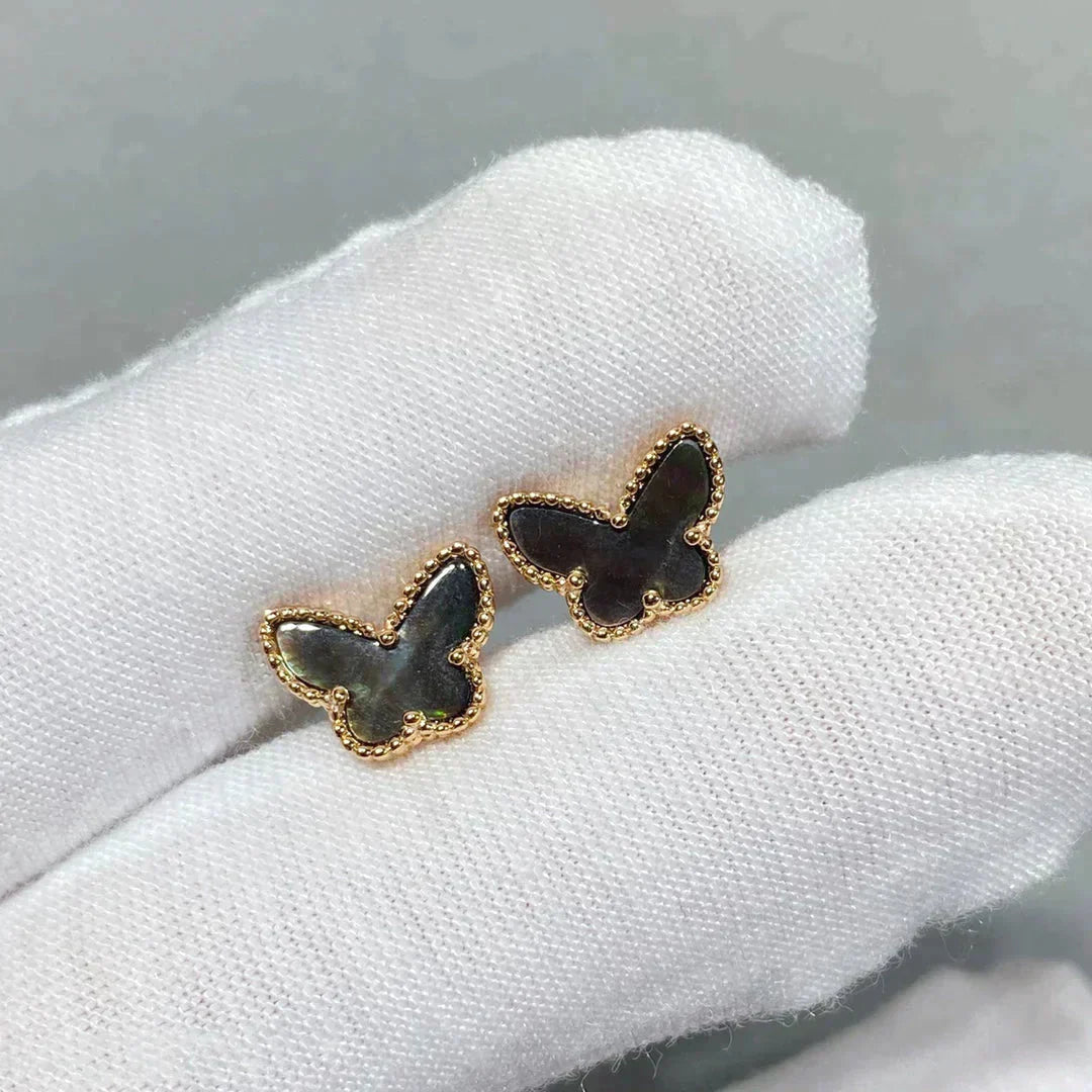 [Eternal Jewelry]BUTTERFLY DARK MOP  EARRINGS