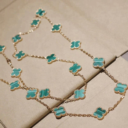 [Eternal Jewelry]CLOVER 20 MOTIFS MALACHITE GOLD