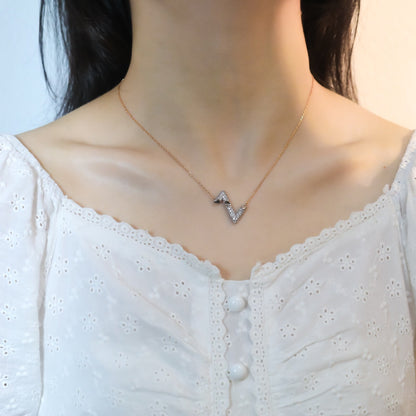 [Eternal Jewelry]VOLT SILVER DIAMOND PEDANT NECKLACE