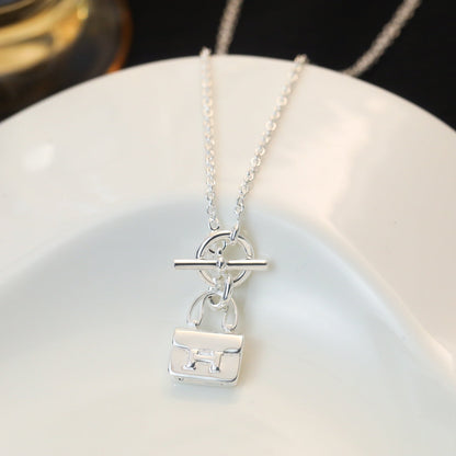 [Eternal Jewelry]POP H PEDANT SILVER NECKLACE