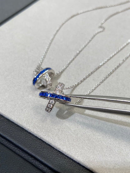 [Eternal Jewelry]LIENS DIAMOND SILVER NECKLACE