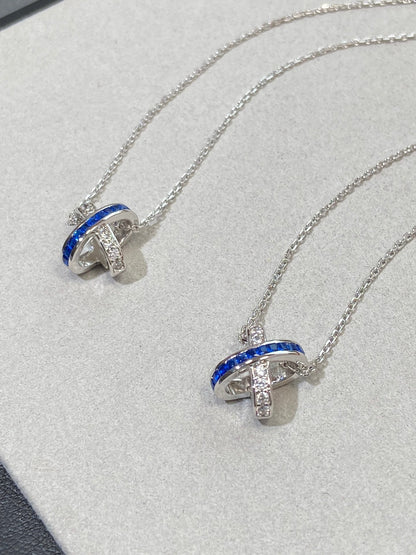 [Eternal Jewelry]LIENS DIAMOND SILVER NECKLACE