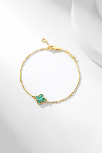 [Eternal Jewelry]CLOVER BRACELET MALACHITE 1 MOTIF