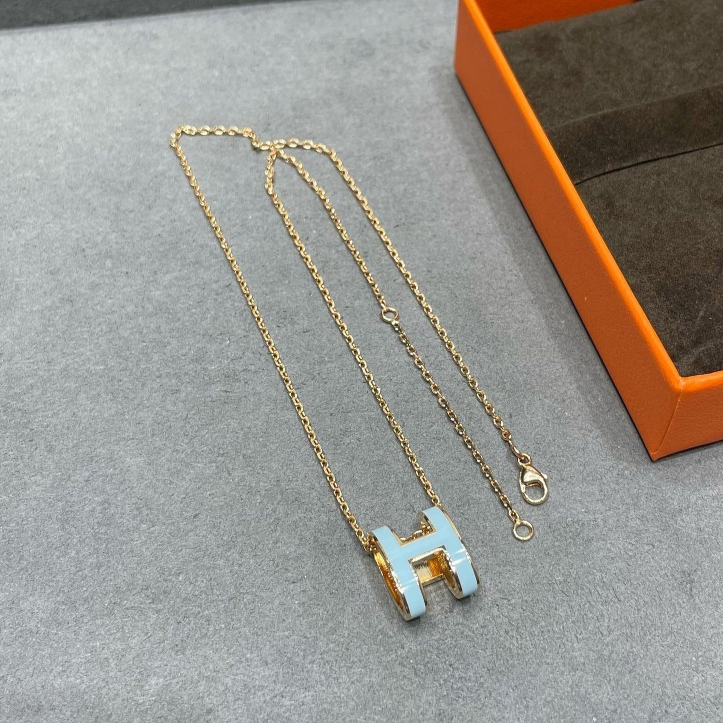 [Eternal Jewelry]POP H SKY BLUE NECKLACE