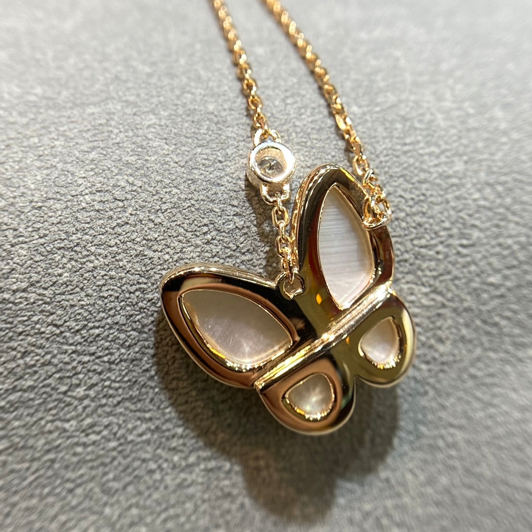 [Eternal Jewelry]BUTTERFLY MOP DIAMOND NECKLACE