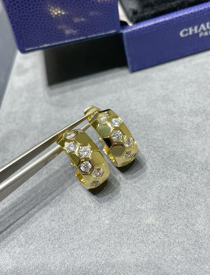 [Eternal Jewelry]BEE LOVE DIAMOND HOOP EARRINGS