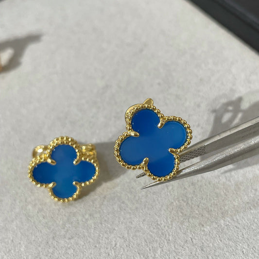 [Eternal Jewellery] Clover Medium 15mm Turquoise Earrings