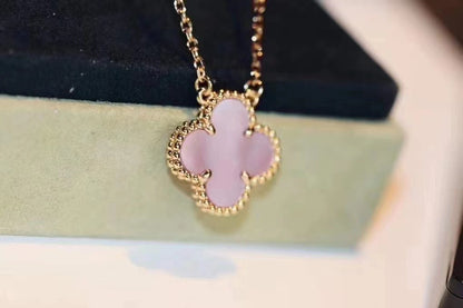 [Eternal Jewelry]CLOVER MINI 9.5mm Pink Necklace
