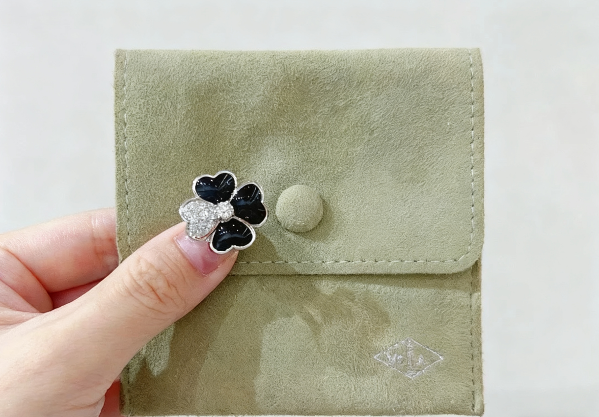 [Eternal Jewellery] Heart-Shaped Four-Leaf Clover Ring