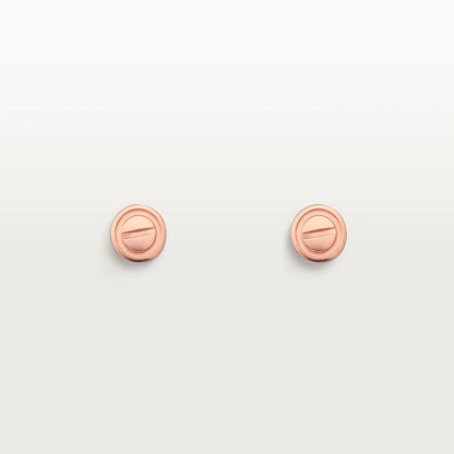[Eternal Jewelry]LOVE EARRINGS PINK GOLD 10MM