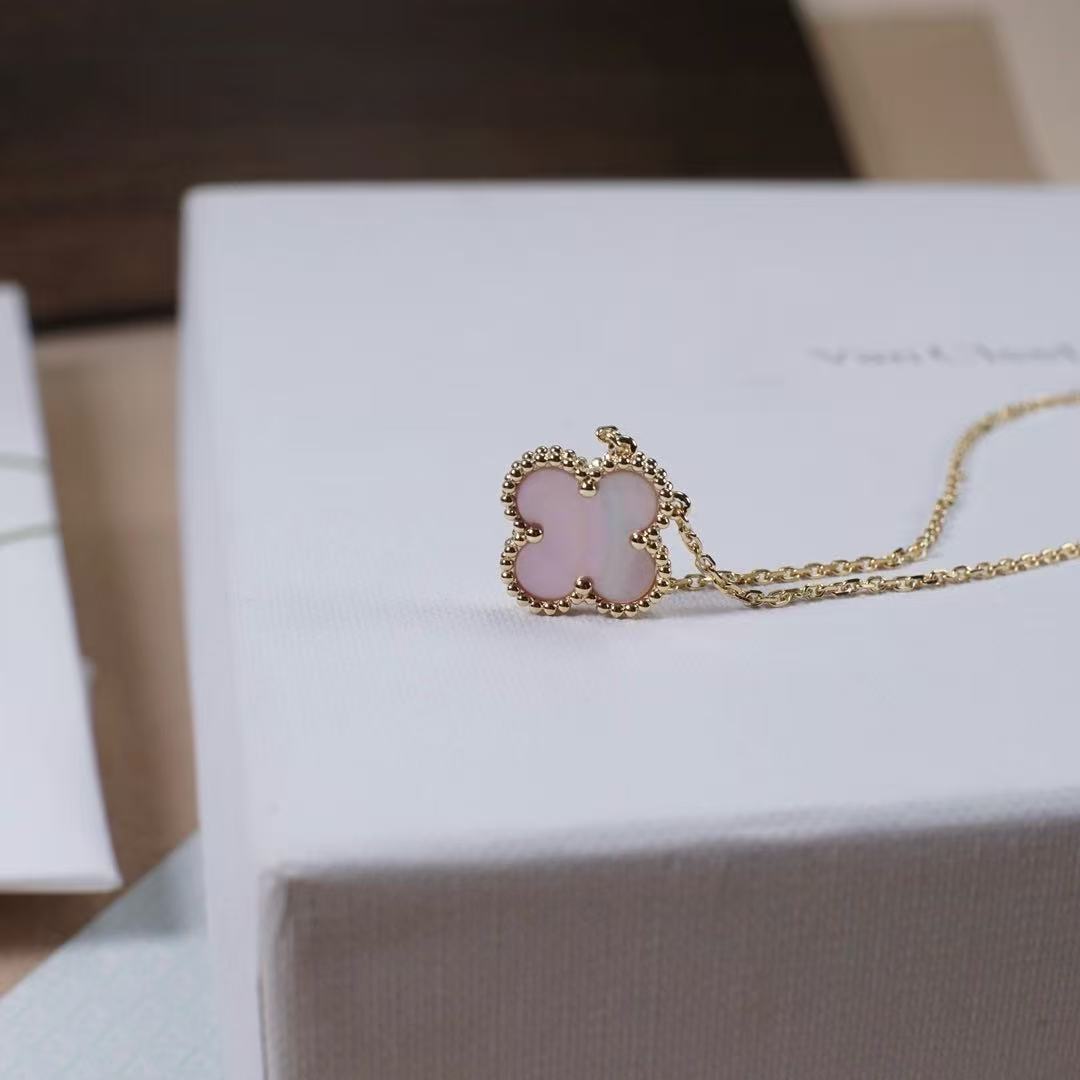 [Eternal Jewelry]CLOVER MINI 9.5mm Pink Necklace