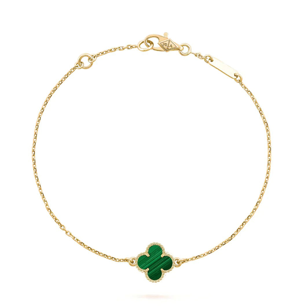 [Eternal Jewelry]CLOVER BRACELET MALACHITE 1 MOTIF