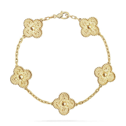 [Eternal Jewelry]CLOVER 5 MOTIFS BRONZING BRACELET