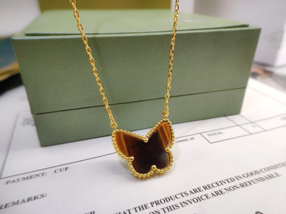 [Eternal Jewelry] TIGER__ EYE BUTTERFLY NECKLACE