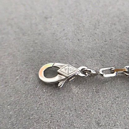 [Eternal Jewelry]CLOVER 5 MOTIF ONYXS DIAMOND BRACELET SILVER