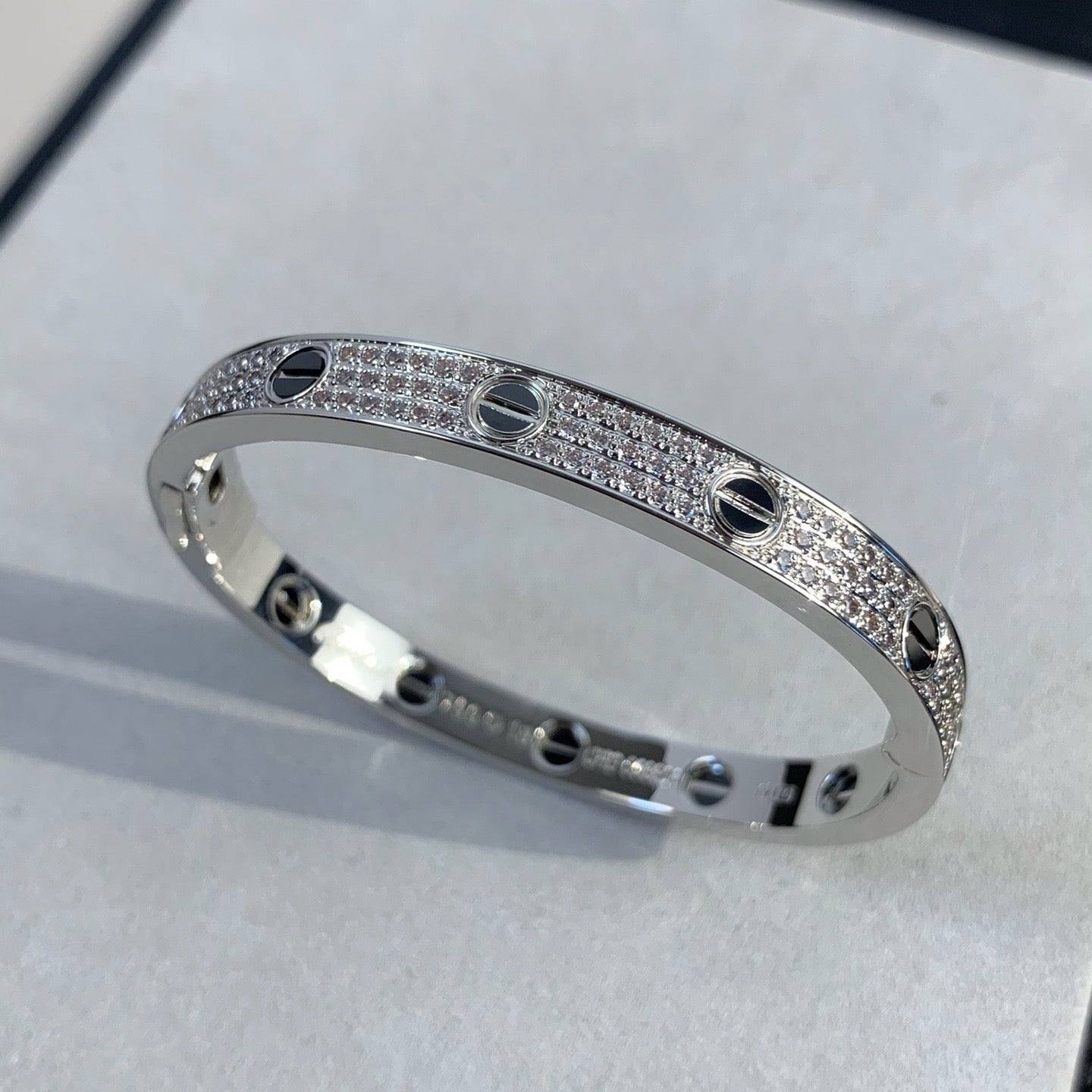 [Eternal Jewelry]LOVE BRACELET 6.1MM DIAMOND-PAVED CERAMIC