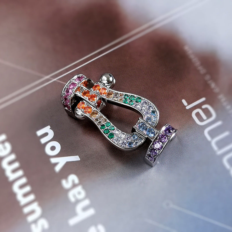 [Eternal Jewelry]FORCE LARGE HORSESHOE CLASP  METAL BRACELET