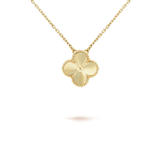 [Eternal Jewelry]CLOVER 15MM LASER NECKLACE