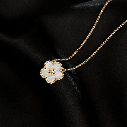 [Eternal Jewelry]LUCKY  WHITE MOP  PLUM BLOSSOM NECKLACE