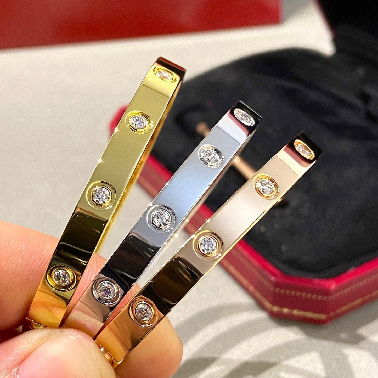 [Eternal Jewelry]LOVE BRACELET 6.1MM 10 DIAMONDS