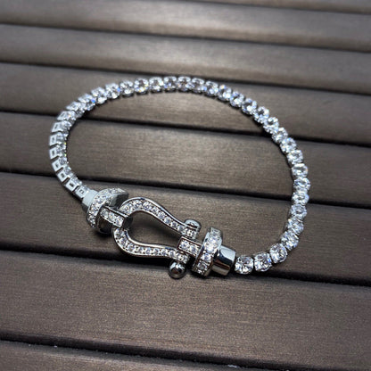 [Eternal Jewelry]FORCE  HORSESHOE  DIAMOND TENNIS BRACELET