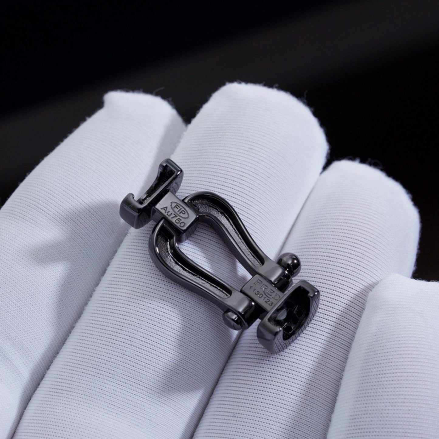 [Eternal Jewelry]FORCE LARGE SERIES HORSESHOE BLACK SAMURAI BRACELET