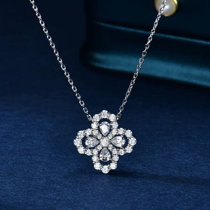 [Eternal Jewelry]LOOP NECKLACE FULL MOTIF DIAMOND 16MM MULTIPLE COLORS