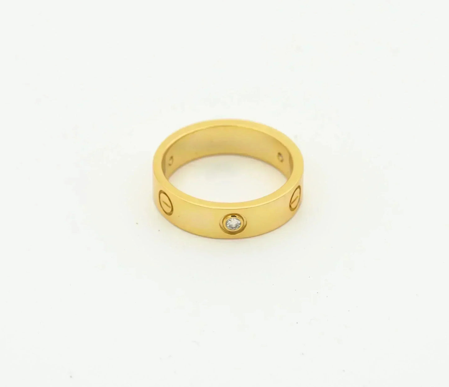 [Eternal Jewelry]LOVE RING 4MM 1 DIAMOND GOLD