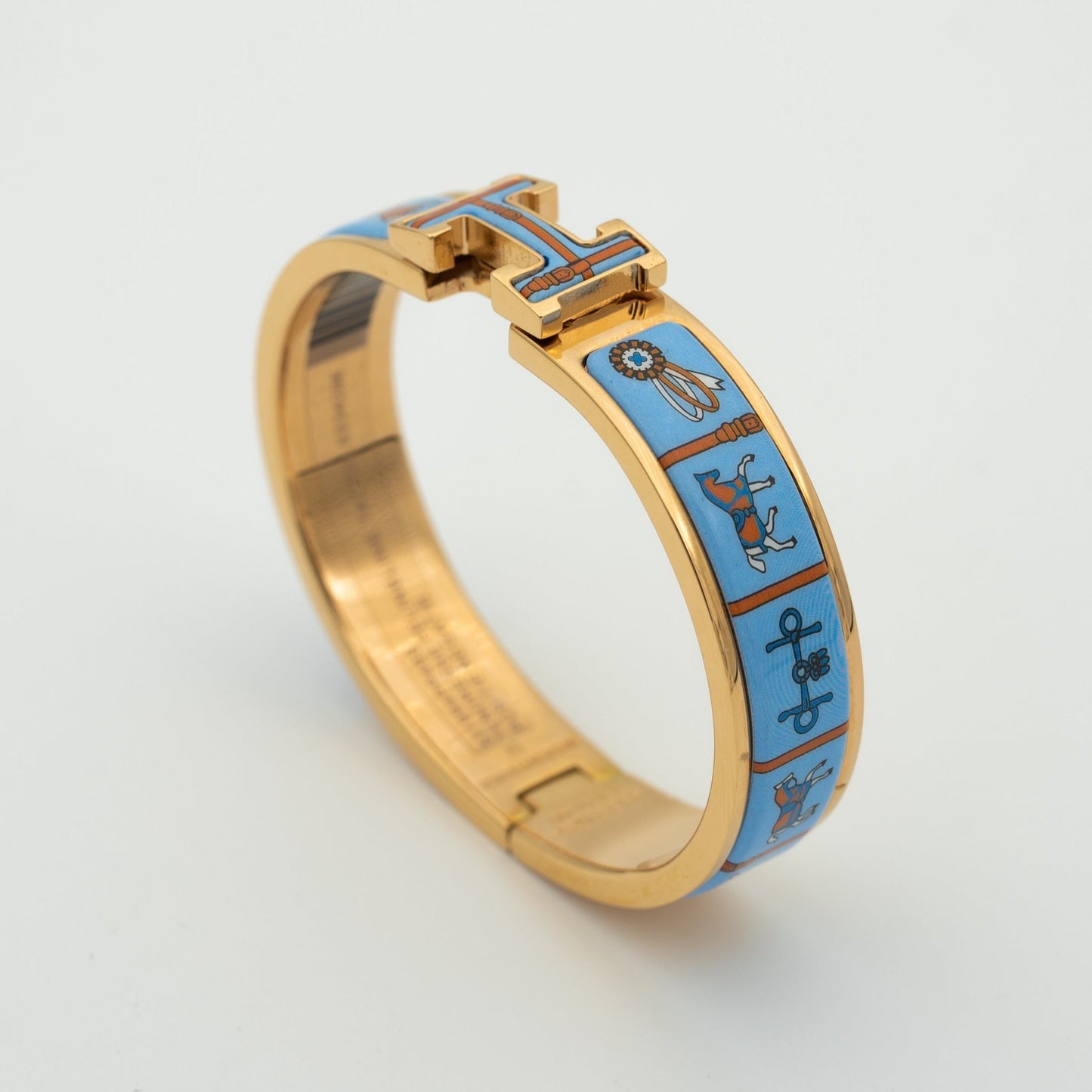 [Eternal Jewelry]H PINK GOLD BRACELET BLUE CERAMIC