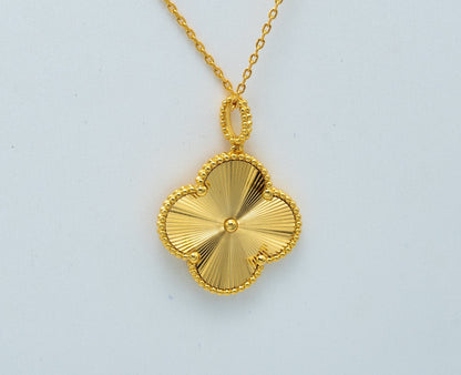 [Eternal Jewelry]CLOVER 25MM PEDANT NECKLACE GOLD