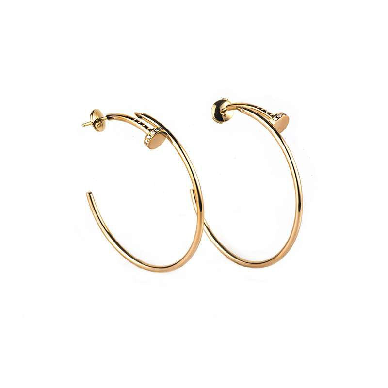 [Eternal Jewelry]JUSTE EARRINGS GOLD DIAMONDS 1.8MM