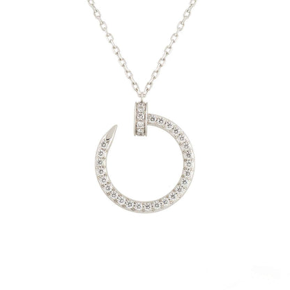 [Eternal Jewelry]JUSTE NECKLACE SILVER DIAMONDS