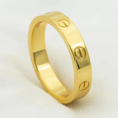 [Eternal Jewelry]LOVE RING 4MM 1 DIAMOND GOLD