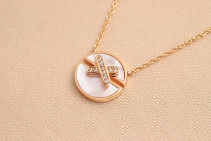 [Eternal Jewelry]JEUX DE ROSE GOLD DIAMOND NECKLACE