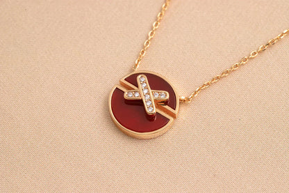 [Eternal Jewelry]JEUX DE ROSE GOLD DIAMOND NECKLACE