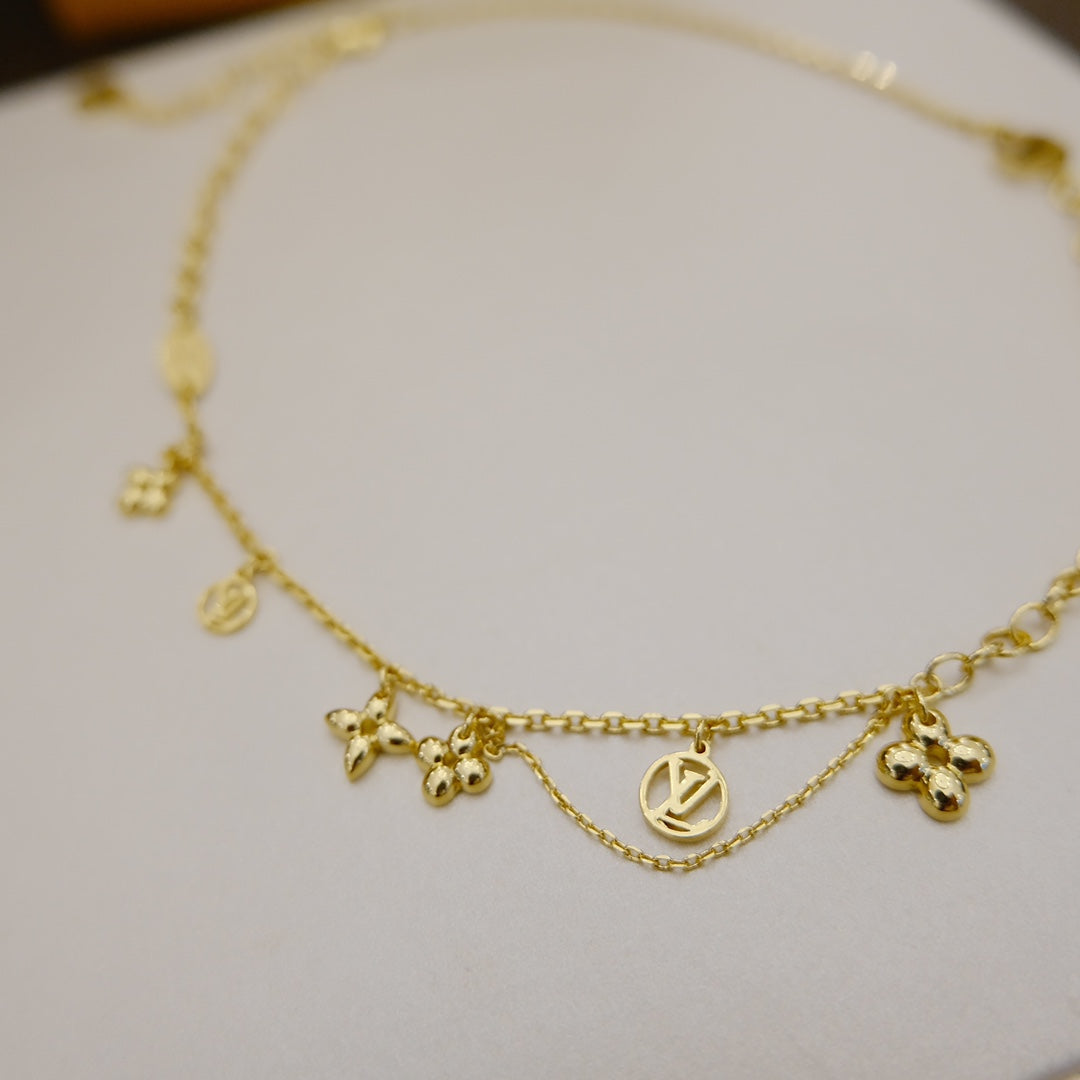 [Eternal Jewelry]BLOOMING SUPPLE NECKLACE BRASS