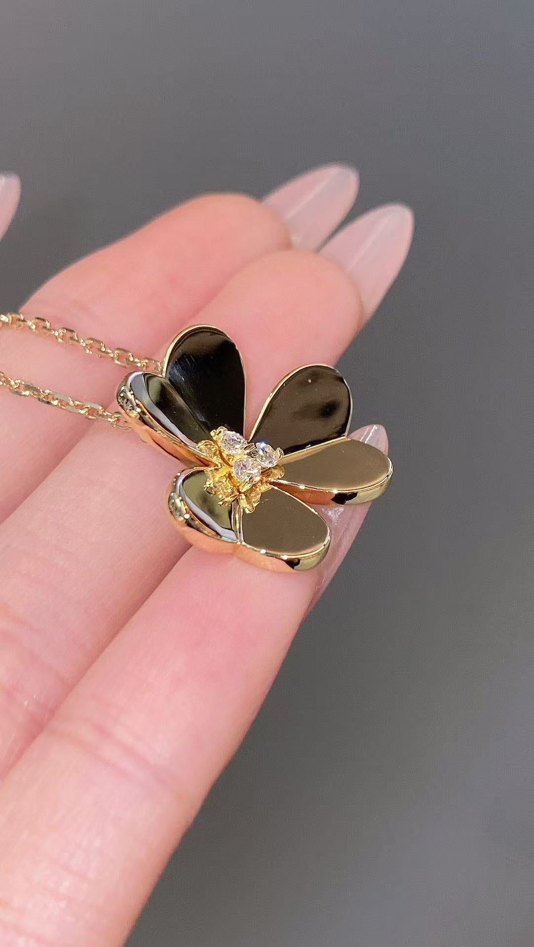 [Eternal Jewelry]FRIVOLE GOLD FLOWER NECKLACE2