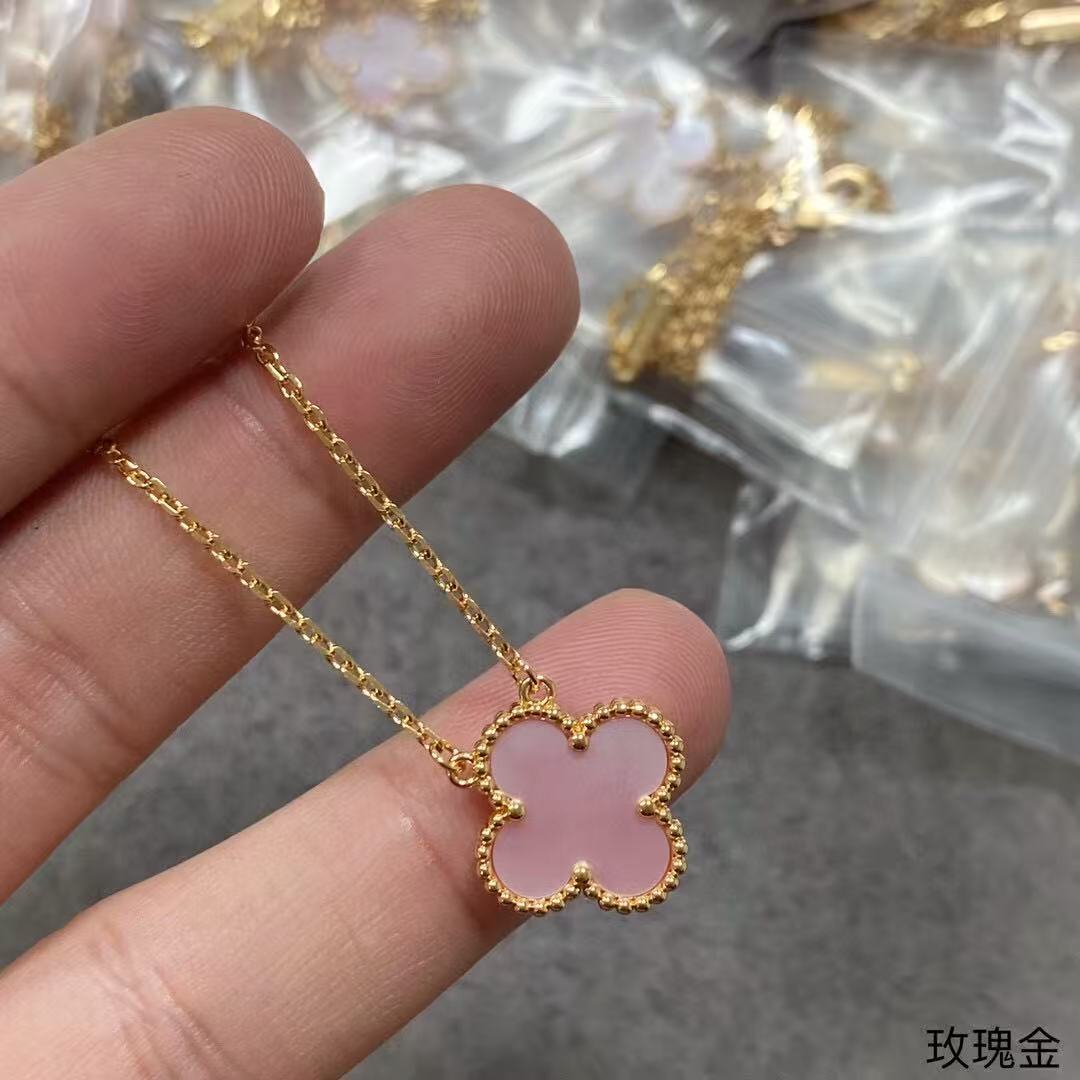 [Eternal Jewelry]CLOVER MINI 9.5mm Pink Necklace