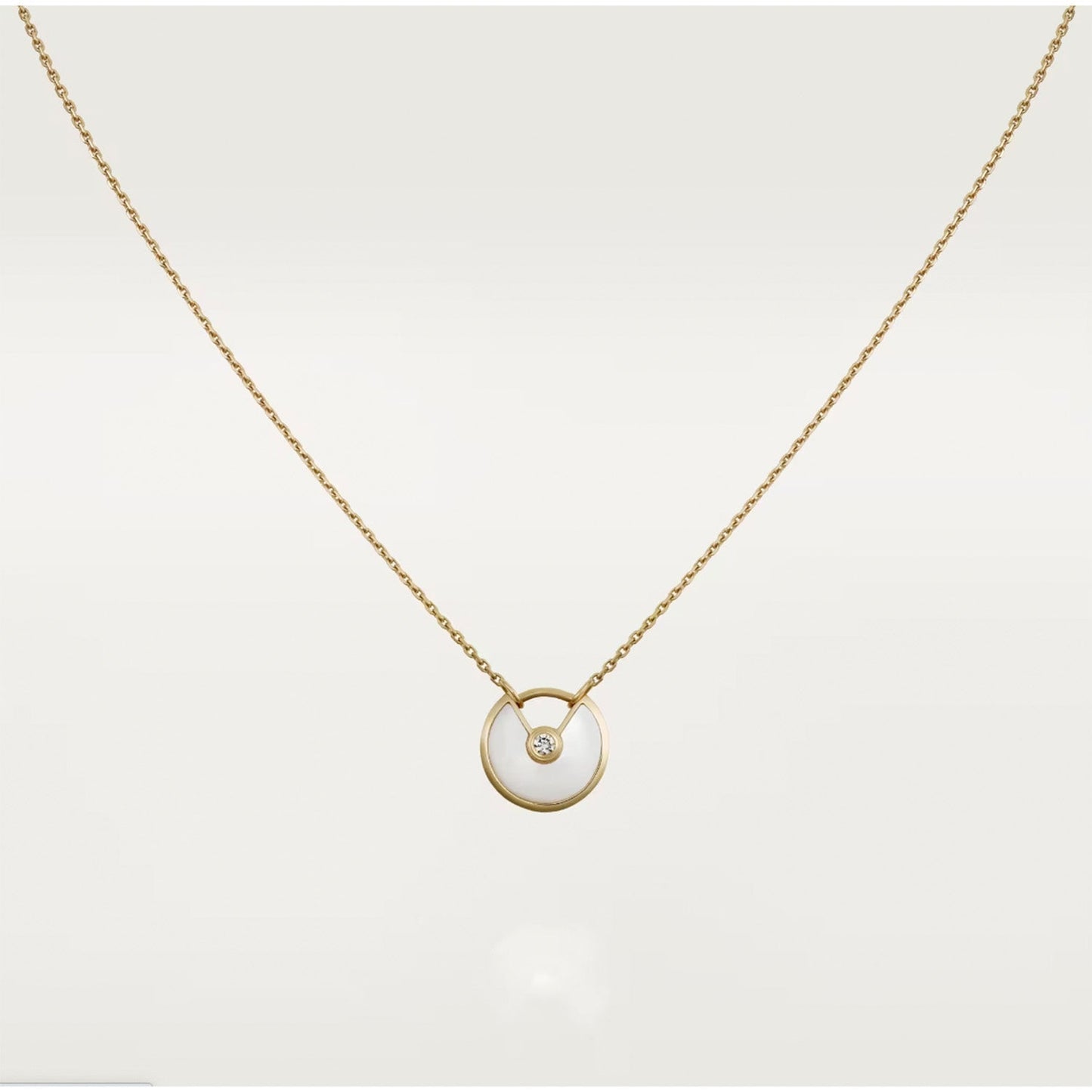 [Eternal Jewelry]AMULETTE ROSE GOLD MOP NECKLACE