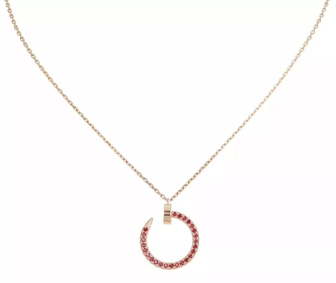 [Eternal Jewelry]JUSTE NECKLACE GOLD RED DIAMONDS